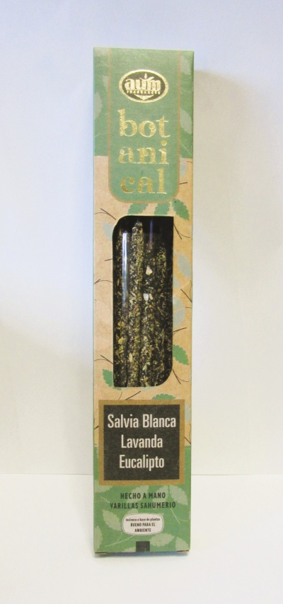 Incenso AUM - Salva Branca, Lavanda e Eucalipto