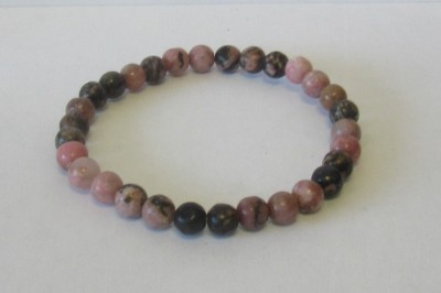 Pulseira Pedra Rolada - Rodonita