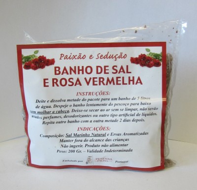 Banho de Sal e Rosa Vermelha