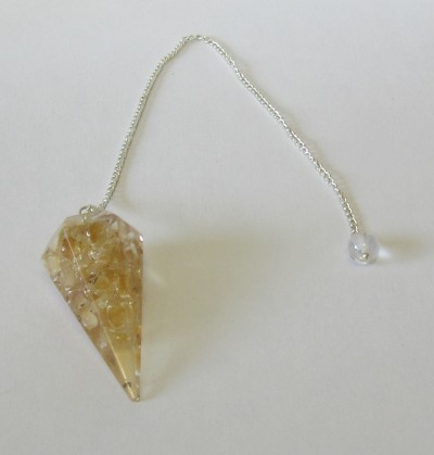 Pêndulo de Orgonite - Citrino