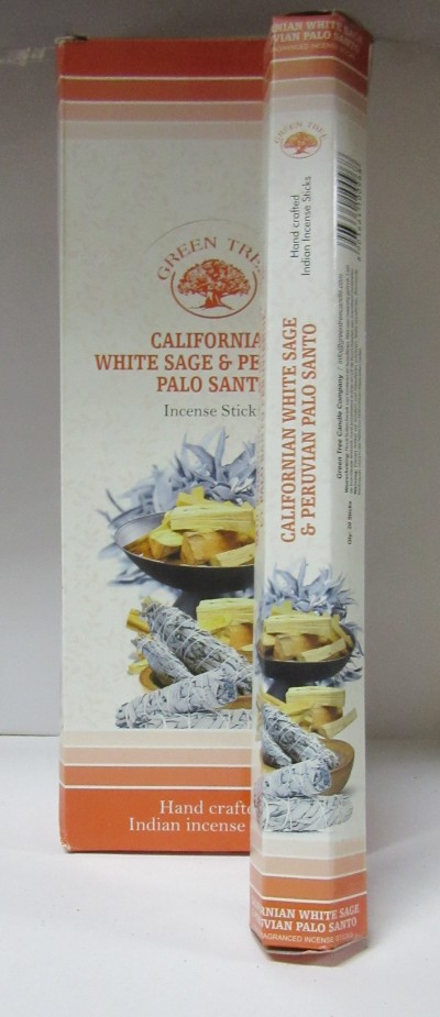 Incenso de Salva Branca e Pau Santo