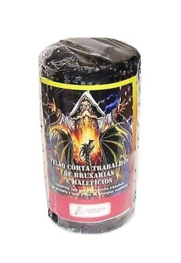 Vela de 3 Pavios - Corta Trabalhos de Bruxaria