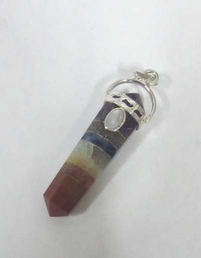 Pingente 7 chakras  2 pontas