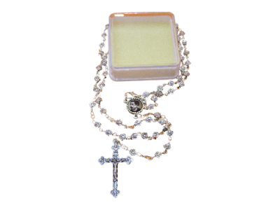 Terço Dr. Sousa Martins Rosas Metal