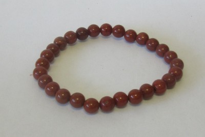 Pulseira Pedra Rolada - Jaspe Vermelho
