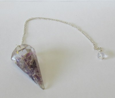 Pêndulo de Orgonite - Ametista