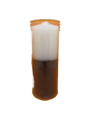 Vela de Copo - Branca e Preta