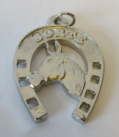 Ferradura Cavalo Prateada