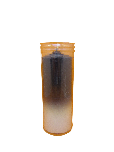 Vela de Copo - Preta e Branca