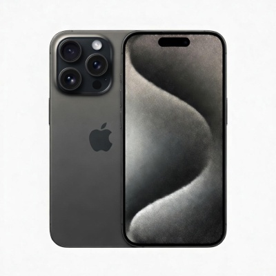 Smartphone preto Apple iPhone com três câmeras traseiras e ecrã frontal