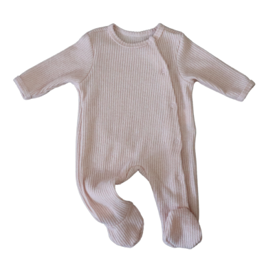 Babygrow c/ Pé (malha Ribe)