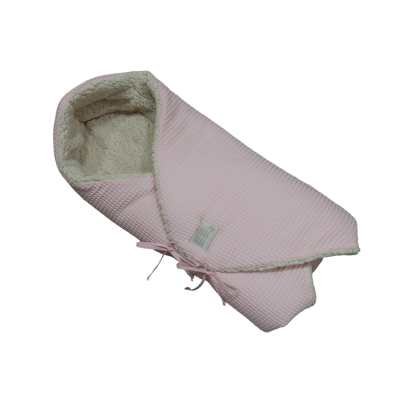 Manta Envelope (outono/inverno) - Rosa Blush