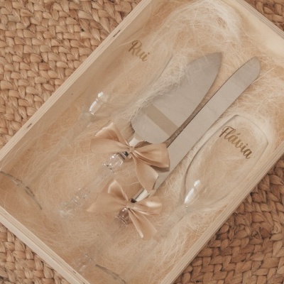 Conjunto Copos e Talheres Cerimónia