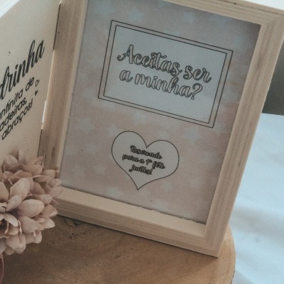 MOLDURA LIVRO PEDIDO MADRINHA