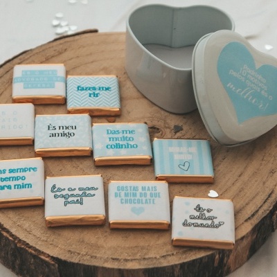 Caixa coração padrinho