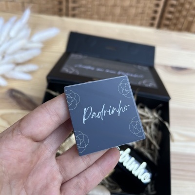 Caixa padrinho preta