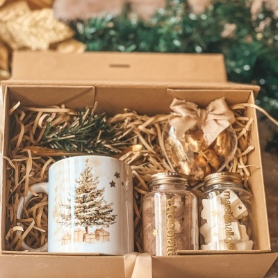 Caixa chocolate quente masculina