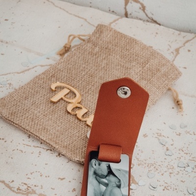 Saquinho com porta chaves