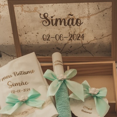 Caixa Batismo Verde CLARO