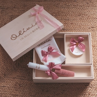 Caixa batismo XXL rosa