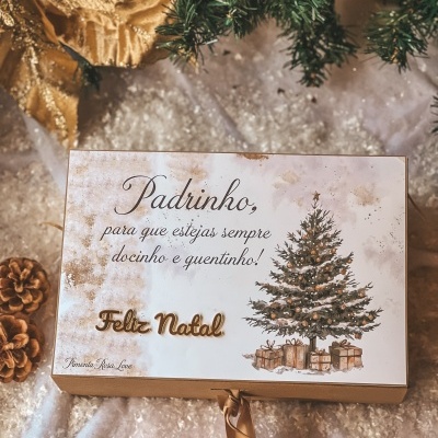 Caixa chocolate quente masculina