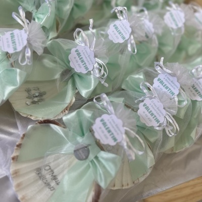 Lembrança concha verde água