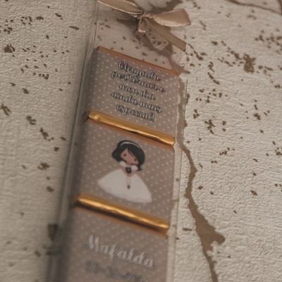 Lembrança 3 napolitanas comunhão