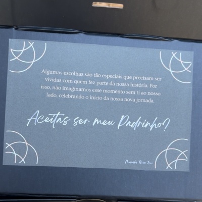 Caixa padrinho preta