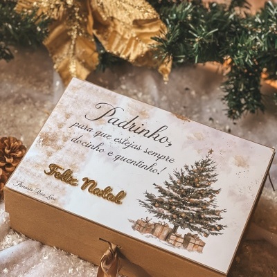 Caixa chocolate quente masculina