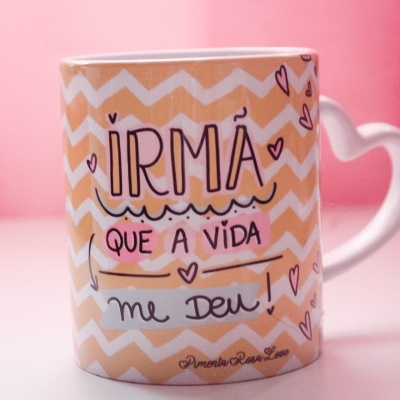 Caneca asa coração PARA A MELHOR AMIGA DO MUNDO