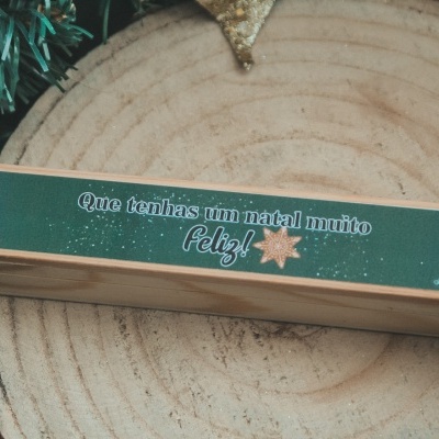 Caixa C/ Caneta Preta Natal