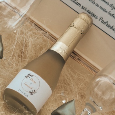 Caixa pedido padrinhos casamento