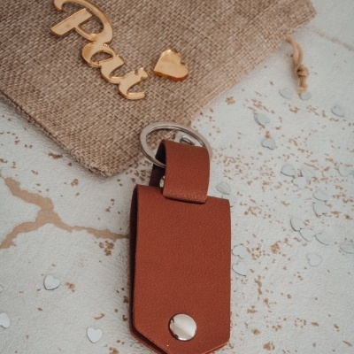 Saquinho com porta chaves