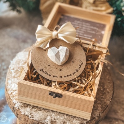 Convite padrinhos gesso natal