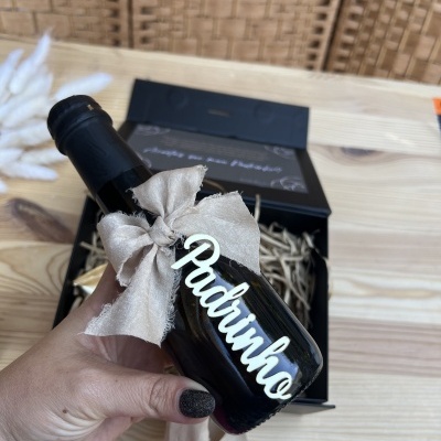 Caixa padrinho preta