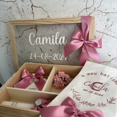 Caixa rosa com branco II