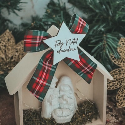Casinha led com presepio