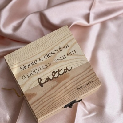 Puzzle pedido MADRINHA rosa