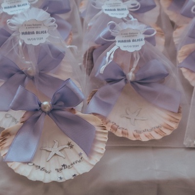 lembrança concha lilás