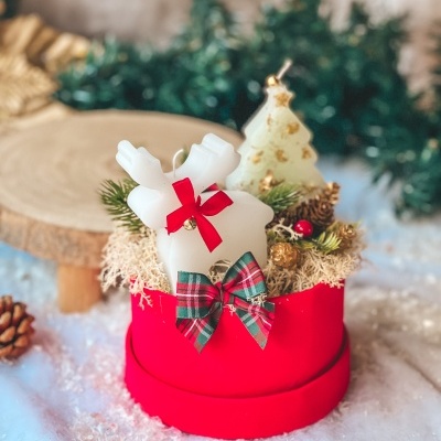 Caixinha vermelha rena