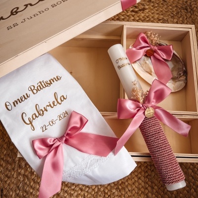 Caixa XXL ROSA COM FLORES