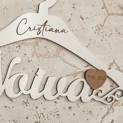 Cabide noiva coração