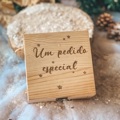 Convite padrinhos gesso natal