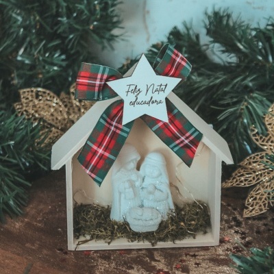 Casinha led com presepio