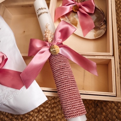 Caixa XXL ROSA COM FLORES