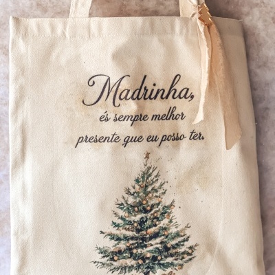Tote bag com cachecol