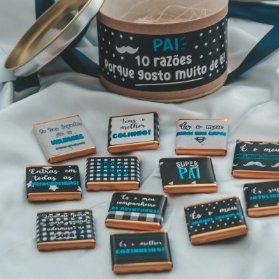 Lata "pai 10 razões porque gosto muito de ti"