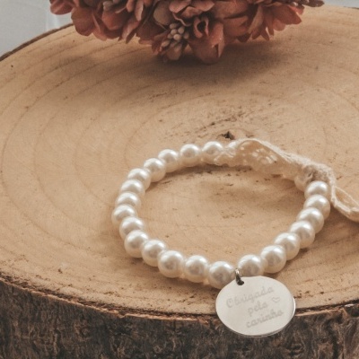 Pulseira "Obrigada pelo carinho"