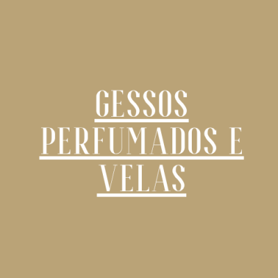 Gessos perfumados e velas