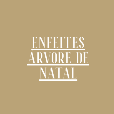 Enfeites árvore de Natal